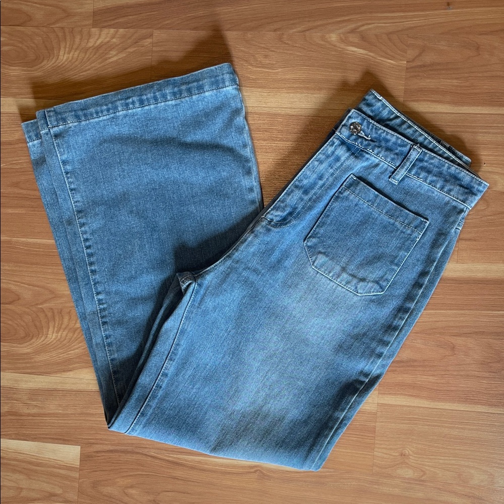 Bluivy Light Blue Wide Leg Jeans